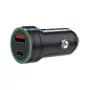 MEDIARANGE MRMA120 20W USB-C Car Charger with Power Delivery, Black