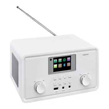 MEDION MD 88069 Radio internetowe z DAB+, FM, Bluetooth i Wi-Fi, biały
