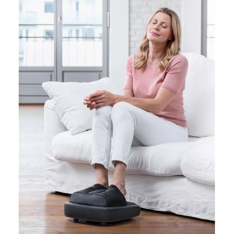 Medisana FM 900 Shiatsu Masażer do Stóp z Funkcją Ciepła, Czarny/Szary