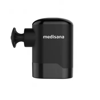 Medisana MG 120 Kieszonkowy pistolet do masażu perkusyjny z 4 końcówkami, ładowany przez USB-C, 4 poziomy intensywności, kompaktowy rozmiar podróżny