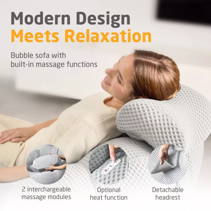 Medisana RS100 Bubble Sofa z masażem, szary