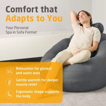 Medisana RS150 Sofa bąbelkowa z masażem ciemnoszara