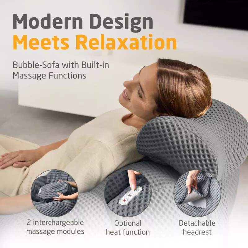 Medisana RS150 Sofa bąbelkowa z masażem ciemnoszara