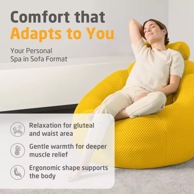 Medisana RS200 Bubble Sofa z masażem Żółta