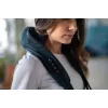 Medivon Hyperion Collar Shiatsu Masażer na Szyję i Ramiona z Ciepłem, 8 Głowic Masażujących, 3 Poziomy Intensywności, Czarno-Szary