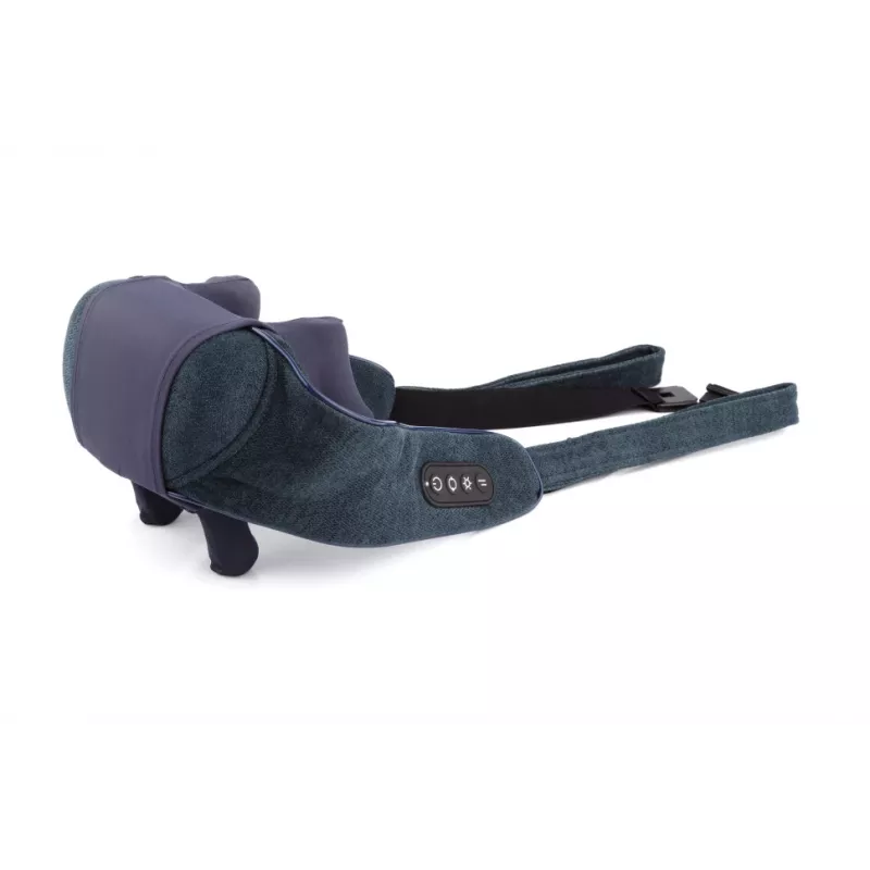 Medivon Hyperion Collar Shiatsu Masażer na Szyję i Ramiona z Ciepłem, 8 Głowic Masażujących, 3 Poziomy Intensywności, Czarno-Szary