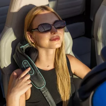Medivon Volt Massage Collar - Shiatsu Masażer na Szyję i Ramiona z Ciepłem, 8 Głowic, 3 Poziomy Intensywności