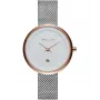 MELLER Women's W5RB-2SILVER Astar Baki Analogowy Zegarek Kwarcowy 33mm Srebrna Stal Nierdzewna Siatka