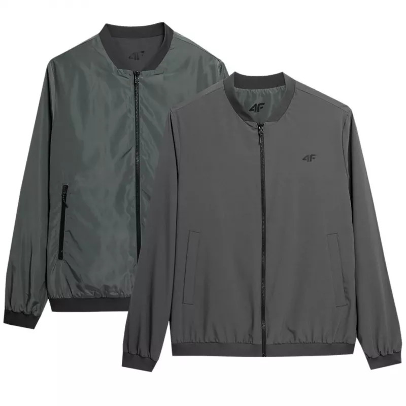 Męska Kurtka 4F Reversible M013 Olive/Grey 4FSS23TJACM013 44S