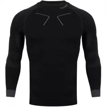 Męska termoaktywna bluza Alpinus Tactical Base Layer czarno-szara GT43219