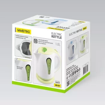 MEO Czajnik elektryczny 1L 1000W MR-028-GREEN MAESTRO