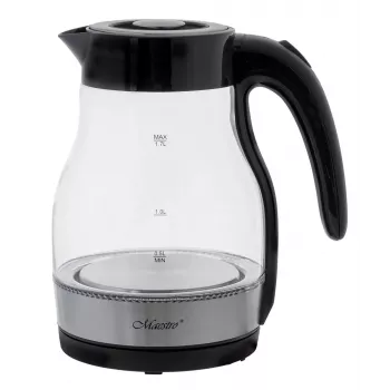 MEO Szklany czajnik elektryczny 2200W 1.7L czarny MR-061-BLACK MAESTRO