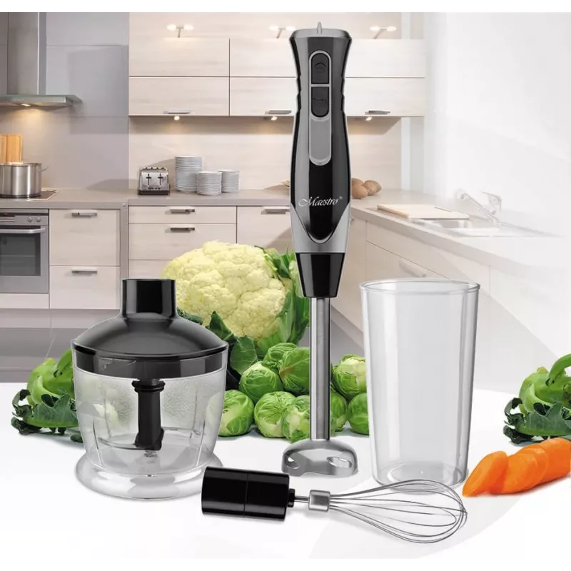 MEO MR-566 MAESTRO 500W Blender ręczny z rozdrabniaczem, trzepaczką i miarką