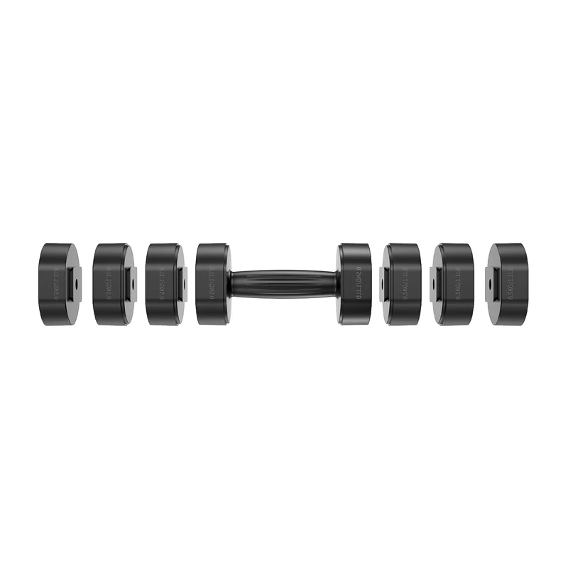 MERACH MR-2444 Hantle regulowane (zestaw 2 szt.) - 2,5-24 kg, 15 ustawień, pokrętło obrotowe, czarno-czerwone