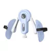 MERACH MR-2522 Trener Nóg (Biały i Niebieski) - Regulowany Opór Sprężynowy Ćwiczyciel Ud z Licznikiem LCD