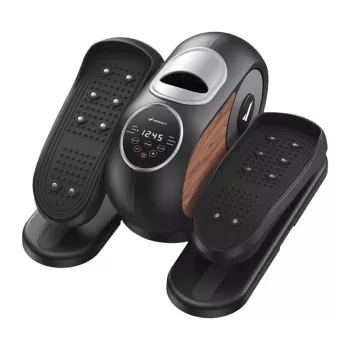 MERACH MR-E32B1 Mini Trenażer Eliptyczny, Magnetyczny Opór, 8 Poziomów, Wyświetlacz LCD, Pod Biurko, Czarny