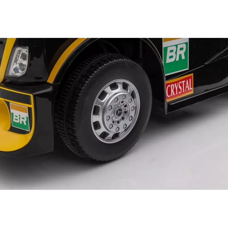 Mercedes Truck + Trailer XMX622B Yellow LCD Battery-Powered Toy Car