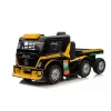 Mercedes Truck + Trailer XMX622B Yellow LCD Battery-Powered Toy Car