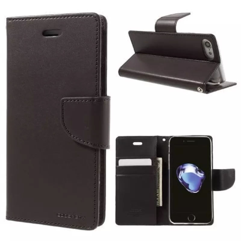 Mercury Apple iPhone X/XS Bravo Diary Brown Folio Wallet Case