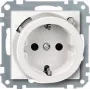 MERTEN 232819 Gniazdo bezpieczeństwa FI-Schuko z RCD, 16 A, 230 V, biały polarny