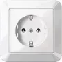 Merten MEG2301-1025 Gniazdo Schuko, 16 A, Podtynkowe, Biały Polarny