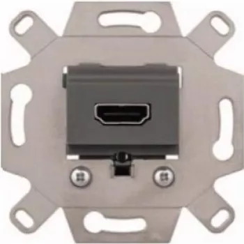 Moduł gniazda HDMI Merten MEG4583-0000, szary, podtynkowy, 4K UHD, System M