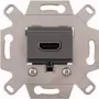 Moduł gniazda HDMI Merten MEG4583-0000, szary, podtynkowy, 4K UHD, System M