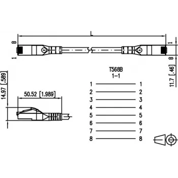 METZ CONNECT 1308451588-E 1,5m Cat6a S/FTP (S-STP) biały kabel sieciowy