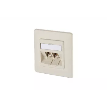 METZ CONNECT BTR E-DAT modul 8/8(8) UP podtynkowe gniazdo sieciowe CAT 6, 2 x RJ45, perłowa biel RAL 1013 1309121001-E