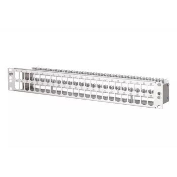 METZ CONNECT BTR E-DAT modul Panel krosowy 48-portowy 1.5U ekranowany Cat.6A czarny 130924-00-E