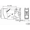 METZ CONNECT BTR E-DAT Module REG 8(8) IP20 Empty - Obudowa modułu danych na szynę DIN, 1TE, jasnoszary