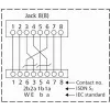 METZ CONNECT BTR UAE 25x8(8) Cat.6 ekranowany panel krosowy, 25 portów, 1U, jasnoszary 130887-E