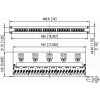 METZ CONNECT BTR UAE 25x8(8) Cat.6 ekranowany panel krosowy, 25 portów, 1U, jasnoszary 130887-E