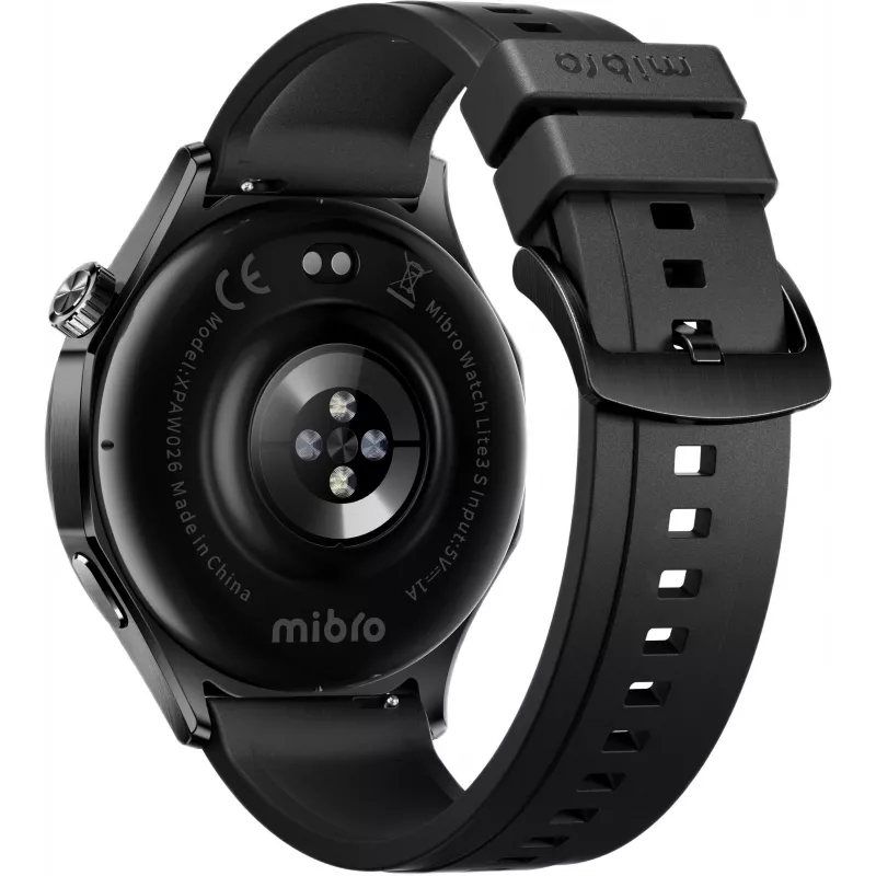 Mibro Watch GT Smartwatch, Czarny, 1.72-calowy wyświetlacz TFT, 2 paski w zestawie