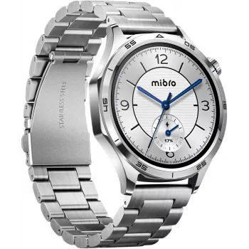 Mibro Watch GT Smartwatch z wyświetlaczem HD TFT 1,75 inch, srebrny (2 paski w zestawie)