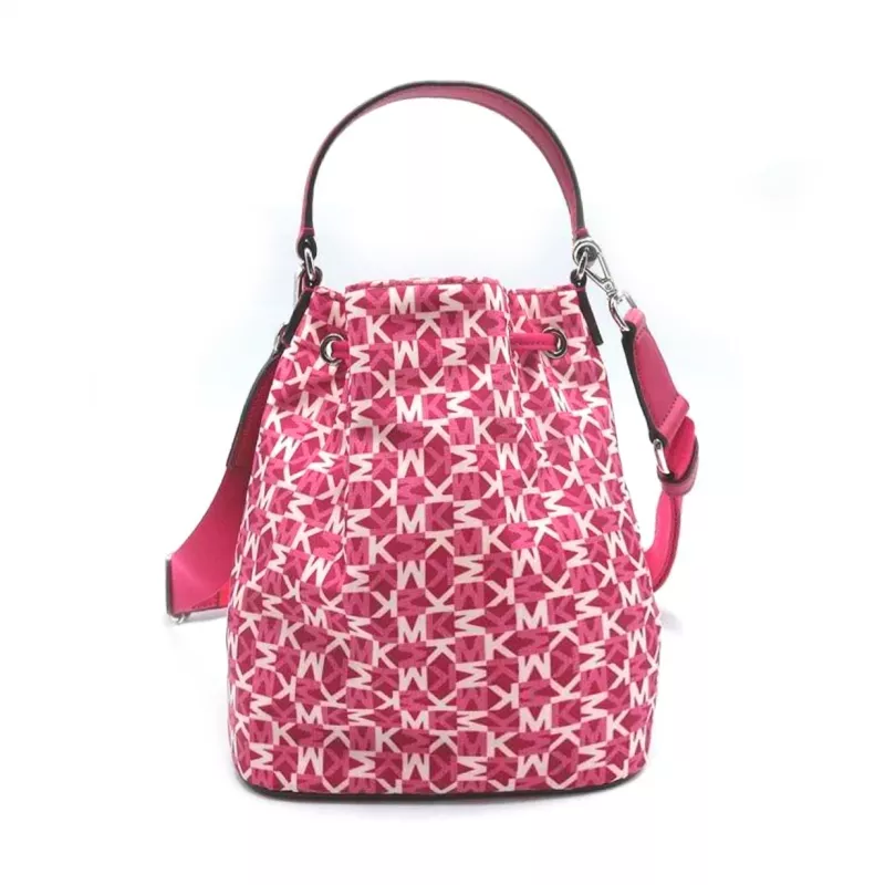 Michael Kor Jet Set Charm Small Camera Crossbody Bag Dark Berry Saffiano Leather