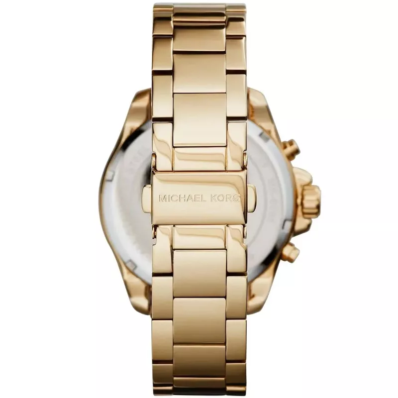 Zegarek damski Michael Kors Bradshaw ze stali nierdzewnej w kolorze różowego złota z chronografem MK6095