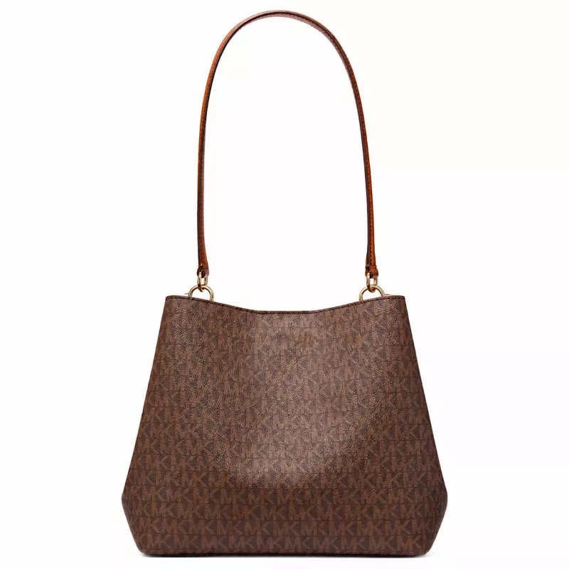 Michael Kors Freya Satchel 35S4G3FS2VBRO Brown Multi
