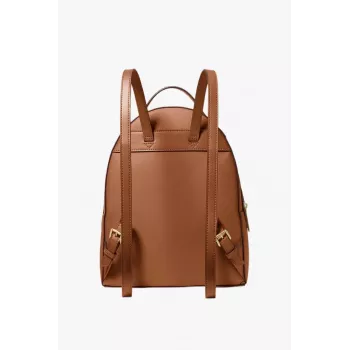 Plecak Michael Kors Hudson w kolorze Luggage Brown z sygnowanego powlekanego płótna, damski, 35F3G6HB6LLUG