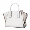 MICHAEL KORS Jet Set Charm Damska torba na ramię z nadrukiem Signature Logo Print, kształt owalny, 18x15x7 cm