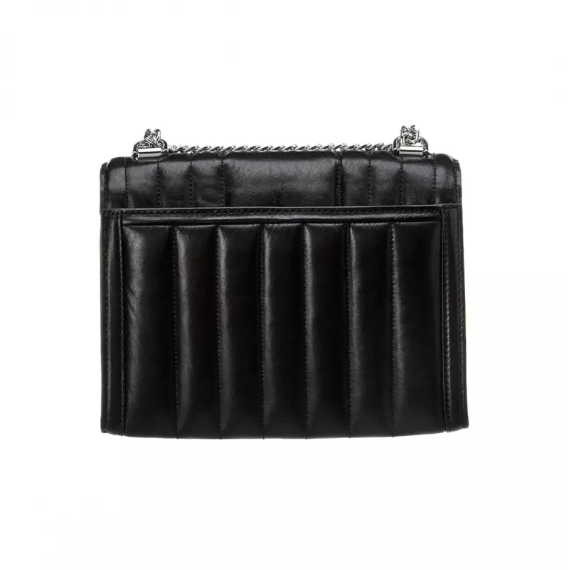 Torba na ramię Michael Kors Jet Set Crossbody Bag Black Signature Coated Canvas 35R4SWHL6UBLA