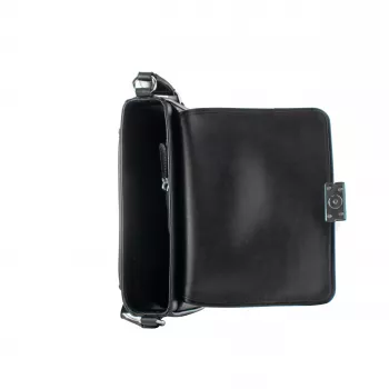 Torba na ramię Michael Kors Jet Set Black Signature Logo-Print Coated Canvas