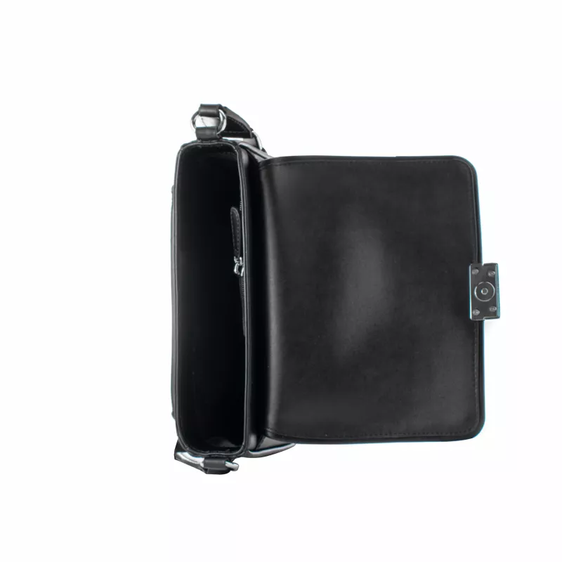 Torba na ramię Michael Kors Jet Set Black Signature Logo-Print Coated Canvas