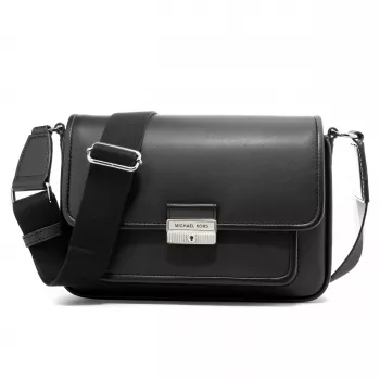 Torba na ramię Michael Kors Jet Set Black Signature Logo-Print Coated Canvas