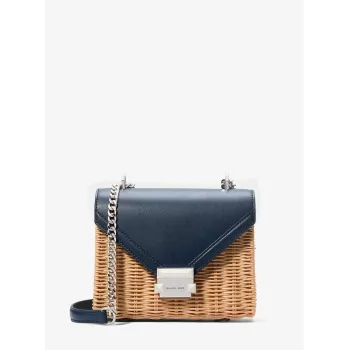 Michael Kors Jet Set Crossbody Bag Navy Saffiano Leather 35T4SWHC5WNAV