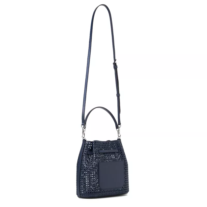 Michael Kors Jet Set Navy Signature Logo Torba crossbody 35S6S2ZC1YNAV