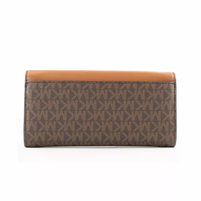 Michael Kors Teczka crossbody Jet Set Travel z brązowego sygnowanego płótna powlekanego 35F3GTVE7BBRO