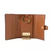 MICHAEL KORS Jet Set Travel Card Case Brown Signature PVC