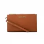 Michael Kors Jet Set Travel Continental Wristlet Portfel 35F8GTVW0LLUG - skóra Saffiano, kolor luggage, złote okucia