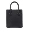 Torba na ramię Michael Kors Jet Set Travel, czarna, sygnowane płótno powlekane z lamówką ze skóry, okucia w kolorze złotym, 15 cm x 17 cm x 6 cm